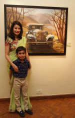 princess Vidita Singh of barwani & son Prithviraj singh at Royals Art Exhibition on 30th March 2016